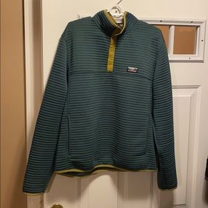 Men’s LL Bean quilted pullover - Green - Size L